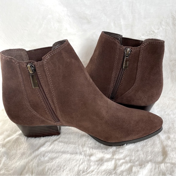 Vince Camuto Corter Brown Suede Boots - Picture 5 of 10